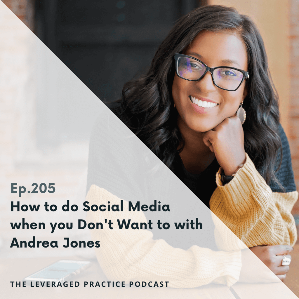How to do Social Media when you Don't Want to with Andrea Jones